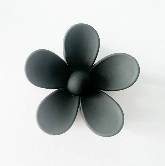 Ebony Flower Hair Claw